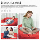 Bean Bag Chair for Adults 3FT,Soft Removable Cover for Teens/Girls Bedroom,Fluffy Giant Round Floor Beanbag Lounger Chairs (No Filler,Big Red) by CozyNest Decor