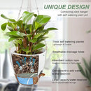 41.5 Inch Macrame Plant Hanger Indoor Outdoor with 12 Inch Flower Pot, Hanging Planter for Plants Holder with Wood Beads for Boho Home Decor (Ivory+White) by CozyNest Decor