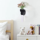 Black Wall Sculptures, Hand Vases Home Decor, Wall Mount Art Sculpture, Unique Wall Art Statue, Funky Flower Vase Decorations, Modern Eclectic Hanging Decor,Glass Test Tube Vase by CozyNest Decor