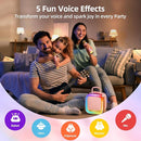 Kinglucky Karaoke Machine for Kids Girls Ages 3-12 with 2 Light-Up Microphones, Bigger Size Yet Portable Bluetooth Speaker with Voice Effects for Birthday, Family Fun & Party (Pink) by TinyTreasures Baby Boutique