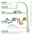 Feisike Jungle Safari Baby Crib Mobile with 35 Soothing Lullabies & 3 Modes - Adjustable Nursery Mobiles for Boys & Girls, Animal-Themed Nursery Decor Musical Mobile for Crib or Bassinet by TinyTreasures Baby Boutique