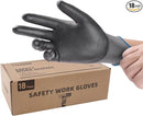 LANON 18 Pairs Safety Work Gloves, Mechanic Working Gloves for Men,Breathable PU Coated, Seamless Knit,Double Wash, Grey, Medium by GreenHaven Gardens