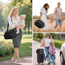 Breast Pump Bag for Spectra S1 S2, Pumping Bag with Waterproof Mat for Pumps Accessories, Portable Pump Carrying Case for Work, Travel and Family Use, Black by TinyTreasures Baby Boutique