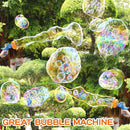Bubble Machine Gun, Dinosaur Bubble Blower Bubbles Toy for Kids and Toddlers Bubble Maker Christmas Birthday Party Gift for Boys Girls 3 4 5 6 7 8 9(Blue) by TinyTreasures Baby Boutique