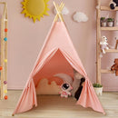 Teepee Tent for Kids-Portable Children Play Tent Indoor Outdoor (Pink) by TinyTreasures Baby Boutique