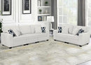 L Lengend Vansen Modular Sectional Sofa U Shaped Couch with Ottoman Modern Reversible Corner Sectional Couch for Living Room (Cream, 2+3) by CozyNest Decor