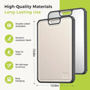 Titanium Cutting Board for Kitchen, Cutting Board Double Sided Food Grade, Pure Titanium and Wheat Straw PP, Easy to Clean Large Size 16”×11” by CozyNest Decor