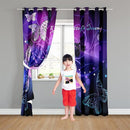 Butterfly Window Curtain Panels Purple Blackout Girls Curtains for Bedroom 2 Panels Curtains 84 inch Length for Girls Bedroom Nursery Room Grommet Top Thermal Insulated Curtains, 82" x 84" by TinyTreasures Baby Boutique