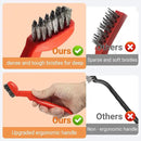 GOLDEN SMILE 3-Pack Heavy-Duty Stainless Steel Wire Brushes – 7" Ultra-Stiff 5x29 Grid (40% Denser Bristles) – Resists Bending, Rust & Grime Blaster for Industrial Cleaning by CozyNest Decor