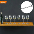 uxcell 5Pcs Wine Glass Rack, 11.81 Inch Iron Wine Glasses Rack Under Cabinet Stemware Rack - Wall Mountable Wine Glass Holder Storage Hanger for Bars Coffee Restaurants Kitchens, Black by CozyNest Decor