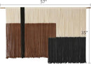 Macrame Wall Hanging Large Dip Dye Tapestry Fiber Wall Art Boho Bedroom Décor 57''W*35''L by CozyNest Decor
