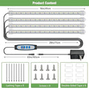 Grow Lights for Indoor Plants, 16" Full Spectrum Plant Grow Light Strip with Upgrade Timer 6/12/16 Hrs, 3 Spectrum Modes, 240 LEDs Sunlike Growing Lamp for Seedlings Hydroponics Succulent by GreenHaven Gardens