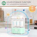 Bottle Sterilizer and Dryer, All-in-One Electric Steam Sterilizer Bottle Sanitizer for Baby Bottles, Pump Parts Accessories Newborn Essential (Green) by TinyTreasures Baby Boutique