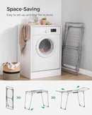 SONGMICS Clothes Drying Rack Foldable, Gullwing Laundry Drying Rack, Space-Saving, 22.2 x 68.1 x 38 Inches, Sock Clips, Metal Structure, for Clothes, Towels, Linens, Indoor, Outdoor Gray ULLR518G01 by TinyTreasures Baby Boutique