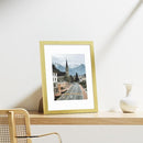 Vittanly 11x14 Picture Frames Set of 9, Shatter Resistant Plexiglass, Display 8x10 Pictures with Mat or 11x14 without Mat, Photo Frames for Wall or Tabletop, Engineered Wood, Gold by CozyNest Decor