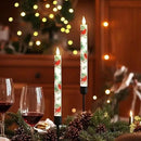 Cardinal Bird Flameless Taper Candles with Remote - Red Bird Theme LED Taper Candles for Home Xmas Holiday Party Christmas Decoration - 2PCS 9.5INCH by CozyNest Decor