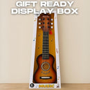 23" Acoustic Guitar, Kids 6 String Toy Guitar - Realistic Steel Strings - Beginner Practice First Musical Instrument for Children, Toddlers (Amber Sunburst) by TinyTreasures Baby Boutique