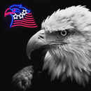 Patriotic Eagle Flag Neon Sign USA Stars and Stripes LED Sign for Wall American Flag Neon Lights Signs for Bedroom Memorial Day 4th of July Independence Day American Eagle Day Decorations by CozyNest Decor
