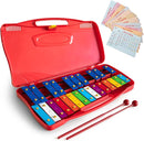 MUSICUBE Professional Glockenspiel for Kids & Adults 25-Note Well-Tuned Xylophone for Baby Toddler Orff Percussion Instrument Educational Musical Toys for Boys Girls Aged 3+ Gift Choice (G5-G7) by TinyTreasures Baby Boutique