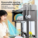 Home Furnishing Over The Sink Dish Drainer Drying Rack 3 Tier Over Sink Dish Rack for,oversink Dish Dry Rack,Space Saving Dish Drying Rack,Kitchen Sink Organizer countertop(White,95cm/37.4in) by CozyNest Decor