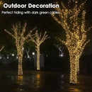 Christmas Light 500 LEDs 172ft Green Cable Wire Fairy String Outdoor Twinkle Lights Plug in 12 Modes for Xmas Party, Garden, Wedding, Home Decoration (Warm White) by GreenHaven Gardens