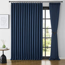 Navy Blue Blackout Pinch Pleated Curtains for Living Room, Aesthetic Bedroom Room Darkening Curtain 105 Inches Long 100" W x 105" L-2 Panels by TinyTreasures Baby Boutique