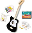 Loog Mini Acoustic kids Guitar for Beginners 3-strings Ages 3+ Learning app and lessons included Black by TinyTreasures Baby Boutique