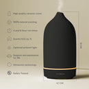 Vitruvi Stone Diffuser, Ceramic Ultrasonic Essential Oil Diffuser for Aromatherapy | Ceramic Diffuser, Diffusers for Home, Oil Diffuser, Room Decor | Black, 90ml Capacity by TinyTreasures Baby Boutique