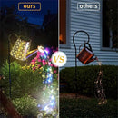 2 Pack Solar Watering Can Lights with Shepherd Hook, 8 Multi-Color Changing Modes, IP65 Waterproof, 60pcs String Lights for Outdoor Garden Pathway Lawn Patio Deck Walkway Courtyard by CozyNest Decor