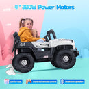 SEALIGHT 12V Kids Ride On Car Truck w/Parent Remote Control, Electric Car for Kids Children Ride On Toy Toddler with Double Doors/Safety Belt/LED Lights/Music Player/Bluetooth by TinyTreasures Baby Boutique