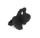 RaZbaby RaZberry Silicone Teether Pacifier – Teething Relief for Infants, Food-Grade, BPA-Free, Hands-Free Design, Natural Berrybumps Fruit Texture for Sensory Development, Freezable – Black by TinyTreasures Baby Boutique
