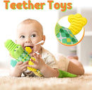 LIGHTDESIRE Baby Crocodile Musical Stuffed Animal, Infant Teething Toys with Ruler Design and Ring Bell, Suitable for Tummy Time, Newborn Boys & Girls 0-12 Months (Green) by TinyTreasures Baby Boutique