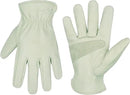 HLDD HANDLANDY Leather Work Gloves for Men & Women, Adjustable Wrist Cowhide Gardening Glove with Reinforced Palm for Driver by GreenHaven Gardens