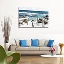 DZL Art S74281 Rottnest Island Beach Seascape Painting Sea Nature Pictures Wall Art Canvas Prints Painting Ready to Hang for Living Room Bedroom Decor Office Wall Decor Home Decoration by CozyNest Decor