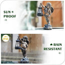 MININOVA Angel Statues Garden with Solar Lantern Outdoor Cherub Decorations Patio Yard Lawn Ornaments Housewarming Gifts for Mom Grandma Women by GreenHaven Gardens