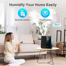 JRD Smart Humidifiers for Bedroom, 5L Warm & Cool Mist Ultrasonic Air Humidifier for Large Room Home Indoor, 50Hrs Quiet Runtime for Baby, Plants, Remote Control, Auto Humidity Sensor, 12H Timer by TinyTreasures Baby Boutique