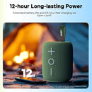 Tribit Portable Bluetooth Speaker StormBox Mini+, 12W Shower Speaker with 360°Surround Sound, 12H Playtime, Custom EQ, BT5.4, IPX7 Waterproof, RGB Lights, Type-C, AAC/SBC, TWS, Party/Beach/Gift (Blue) by TinyTreasures Baby Boutique