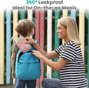 2-in-1 Insulated Food Jar & Snack Container - 15oz Kids Soup Thermos for Hot Food with Handle and Spoon, Leak Proof Reusable Toddler Snack Box, Perfect for School & Travel, Pink by TinyTreasures Baby Boutique
