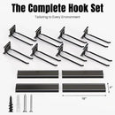 Garage Garden Tool Organizer Wall Mount, Heavy Duty Garage Tool Storage Rack 64 Inches, Max Load 440lb - Shovel, Rake, Folding Chair, Weed Eater Storage