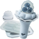 Moonkie Baby Fruit Feeder with Freezer Tray, BPA Free Silicone Food Feeder for Infant Self Feeding, Breastmilk Popsicle Molds, Mesh Feeder with Two Pouches, Baby Shower Gifts 4 Months+, 1 Pack by TinyTreasures Baby Boutique