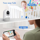 HelloBaby 6”IPS Large Screen, Video Baby Monitor with Upgraded 4000mAh Battery, 2-Way Talk, Night Vision, Pan-Tilt-Zoom, No WiFi, ECO Mode by TinyTreasures Baby Boutique