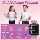Smart Watch for Kids 1.85" with Fitness Tracker, Sleep Monitor, 22/100+ Sport Modes, DIY Dial, IP68 Waterproof, Step Counter, Heart Rate, Camera, with/Without APP, Gift for 3-12 Years Old Girls by TinyTreasures Baby Boutique