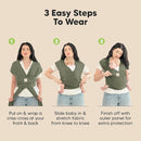 KeaBabies Baby Wrap Carrier - All in 1 Original Baby Carrier Newborn to Toddler Sling, Easy to Wear, Hands Free Bonding, Lightweight, Breathable Infant Wraps (Forest Berries) by TinyTreasures Baby Boutique