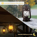 Solar Lantern Outdoor Hanging Solar Lights Dancing Flame Led Waterproof Camping Lamps, Landscape Decor for Table Patio Garden Yard Pathway Porch 2 Pack by CozyNest Decor