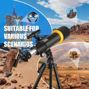 Telescope for Adults, 90mm Aperture 600mm Refractor Telescope for Kids and Beginners, Telescopes for Adults Astronomy with Handbag and Phone Adapter by TinyTreasures Baby Boutique