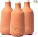 Back to the Roots Self-Watering Terracotta Olla Pot (Pack of 3), 700mL Provides 1 Week of Precision Watering by GreenHaven Gardens
