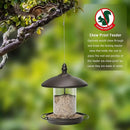 Pack of 2 Bird Feeder for Backyard Birds. Bronze by CozyNest Decor