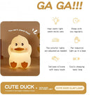 Soft Silicone Cute Duck Night Light, 2-Level Brightness 6 Colors Changeable, with Timing Function Rechargeable Night Light for Nursery Kids Bedroom, Toddler Gift by TinyTreasures Baby Boutique