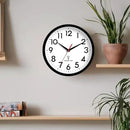 Atomic Wall Clock Analog 12 Inch Battery Operated Modern Decorative for Living Room Kitchen Office Bedroom Bathroom(Black) by CozyNest Decor