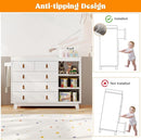 Baby Dresser with Changing Table Top, Baby Changing Table Dresser with 5 Drawers and Adjustable Shelves, Multi-Functional Diaper Changing Station, Nursery Organizer for Kids Bedroom, White by TinyTreasures Baby Boutique